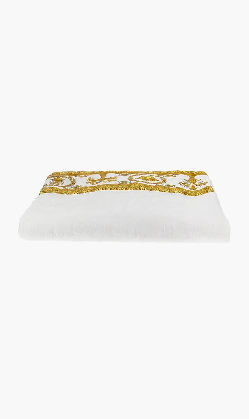 

Versace Others Vsc I Love Baroque Bath Towel White | The Deal Outlet