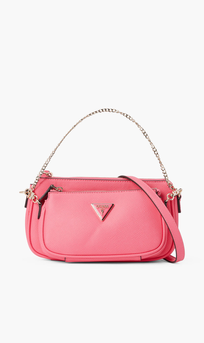 

Guess Pink Noelle Dbl Pouch Crossbody for Women | The Deal Outlet