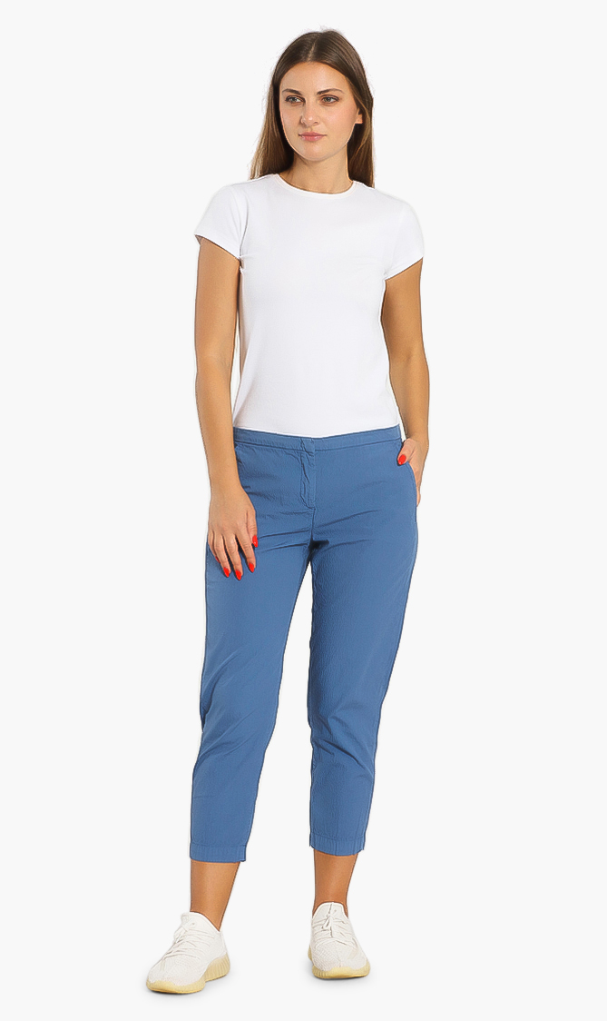 

April Summer Crop Pants, Blue