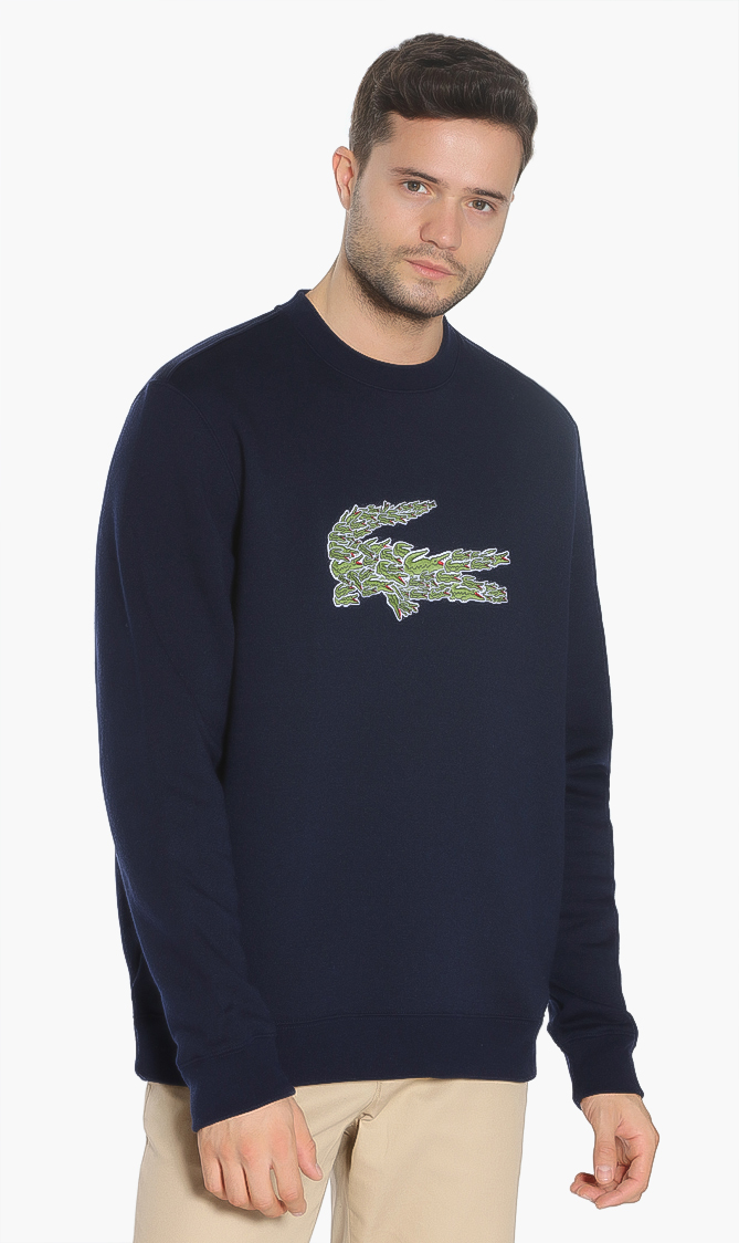 

Lacoste Crew Neck Multi Croc Badge Fleece Sweatshirt