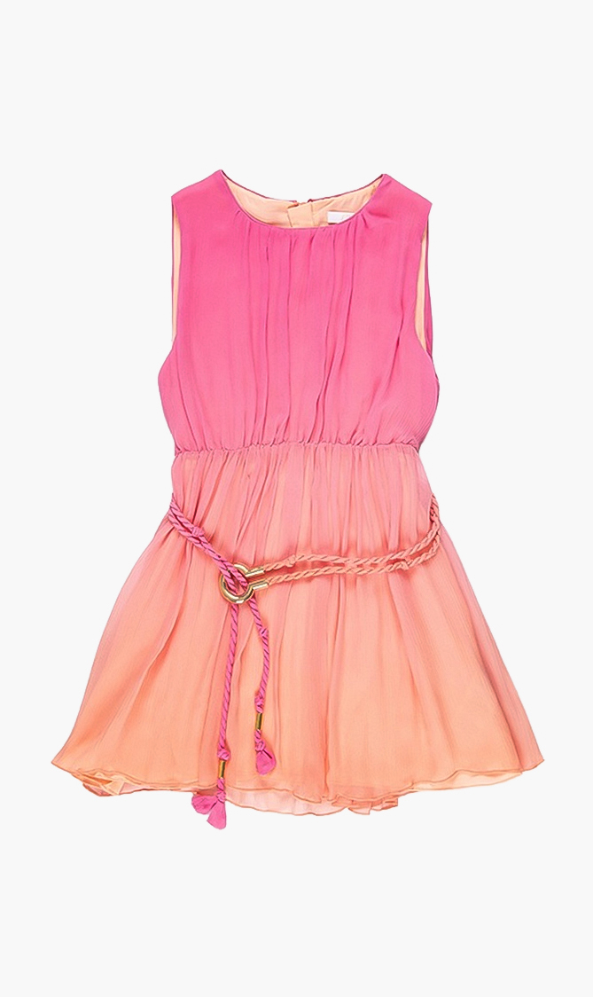 

Chloe Sleeveless Silk Dress