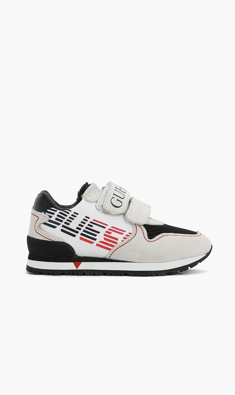 

Logo Velcro Strap Sneakers, White