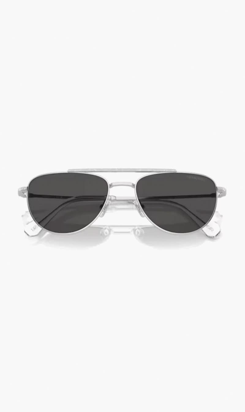 Swarovski Black Pilot Sunglasses for Women