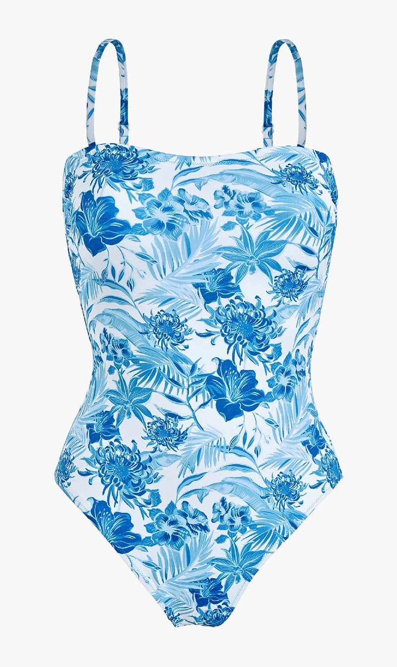 

Vilebrequin White Tahiti Flowers One Piece Swimsuit for Women | The Deal Outlet