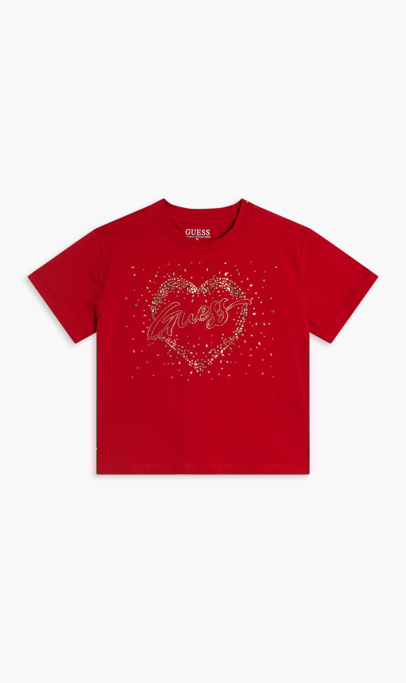 

Guess Red Dark Theme T-shirt for Girls | The Deal Outlet