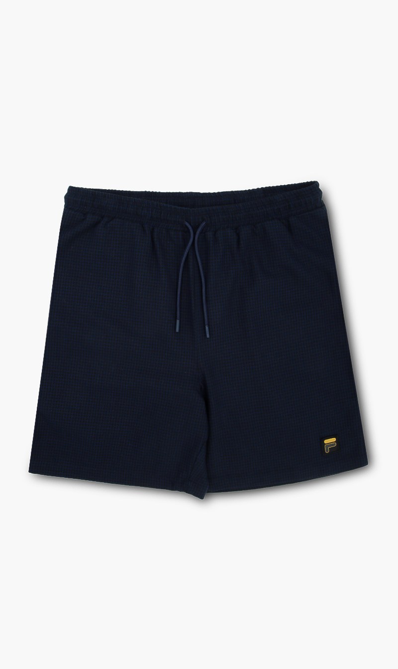 

Fila Blue Houndstooth Shorts for Men | The Deal Outlet