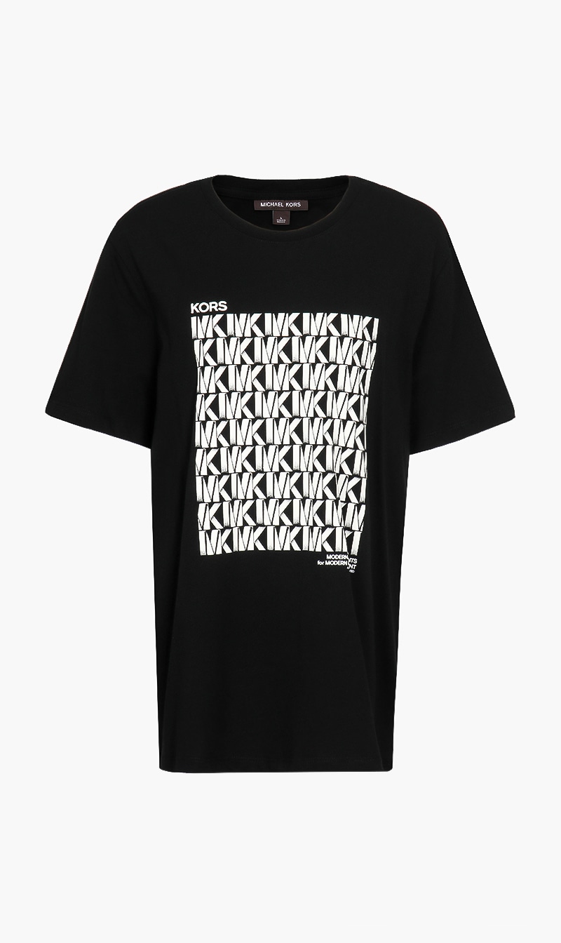 

Michael Kors Black Crew Neck Logo Tshirt for Men | The Deal Outlet