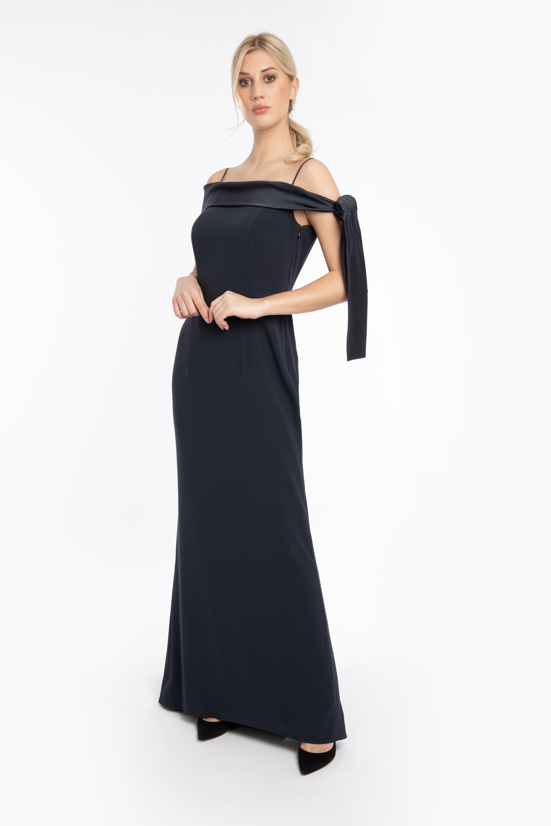 

Paule Ka Strappy Bow Side Dress