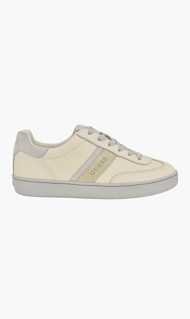 Guess Beige Nolinas Suede Low Top Sneakers for Women