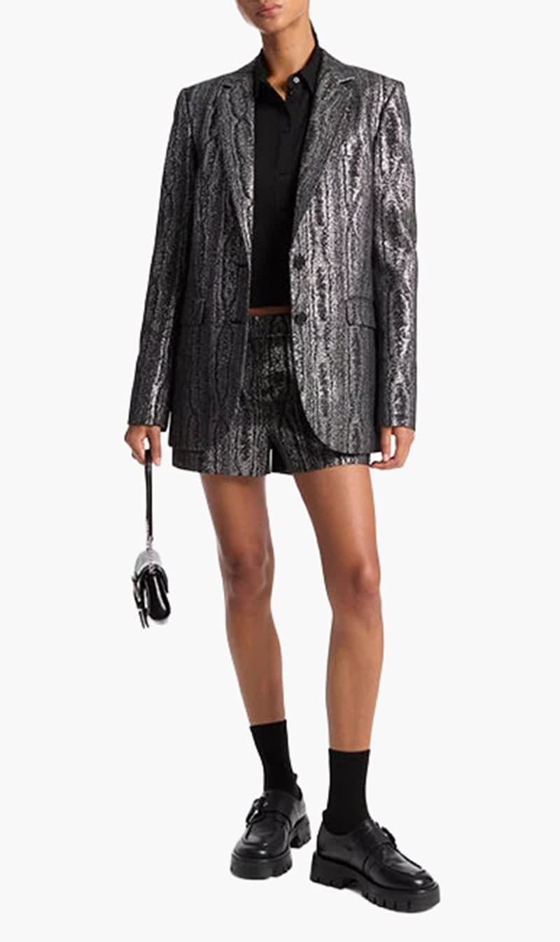 

Michael Kors Black 2 Bttn Mensy Blazer for Women | The Deal Outlet