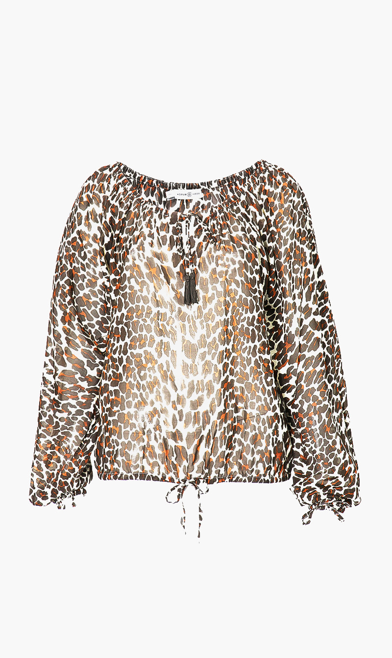 

Tory Burch Brown Tie Beach Top for Women | The Deal Outlet