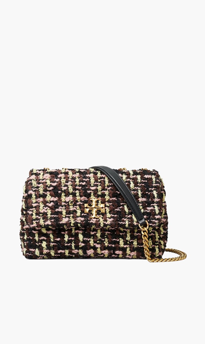 

Tory Burch Black Small Kira Tweed Convertible Shoulder Bag for Women | The Deal Outlet