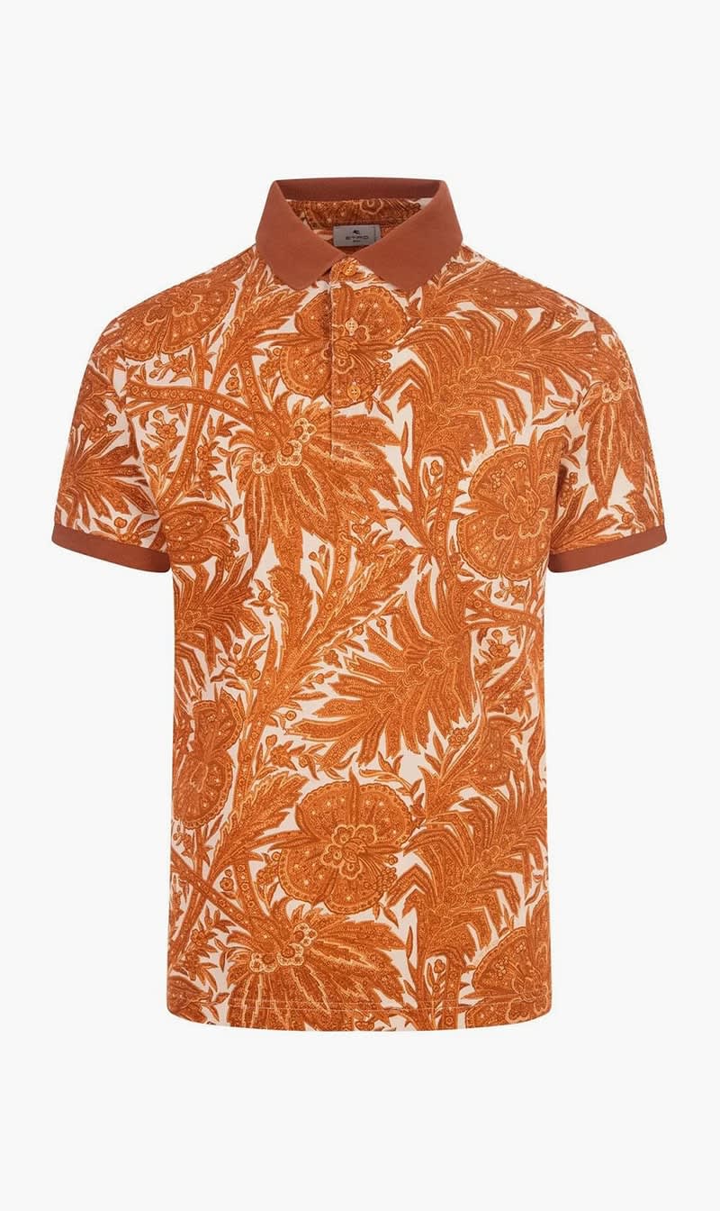 

Etro Blue Jersey Polo for Men | The Deal Outlet