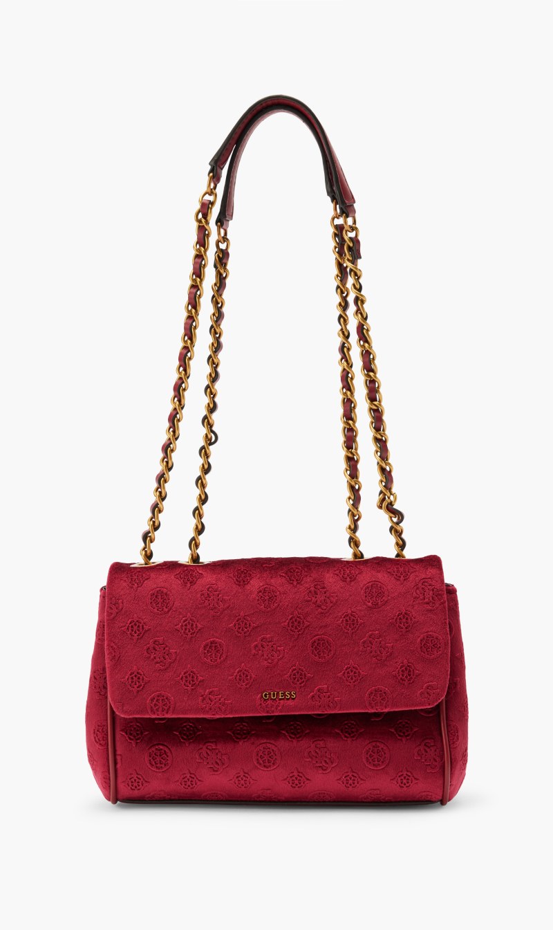 

Guess Red Inia Convertible Xbody Flap for Women | The Deal Outlet