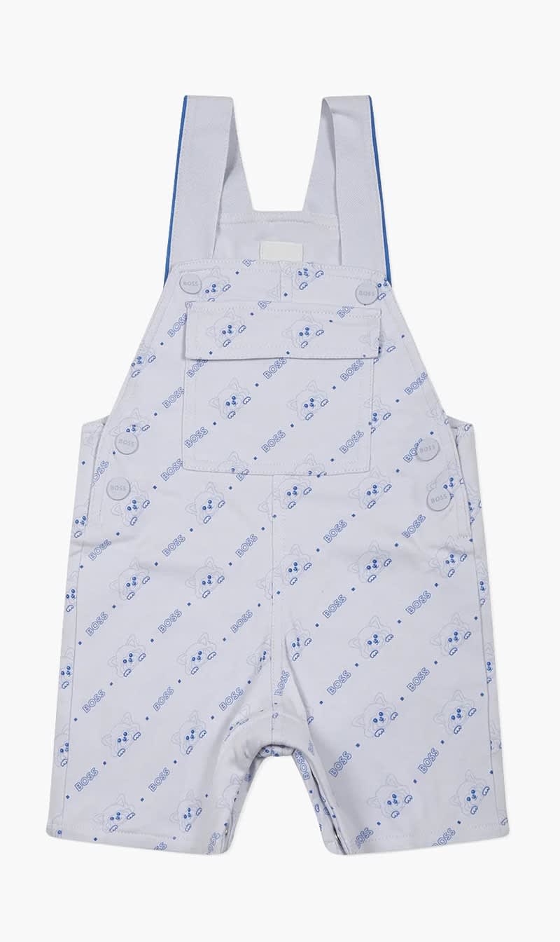 

Boss Blue Logo Dungarees for Boys | The Deal Outlet