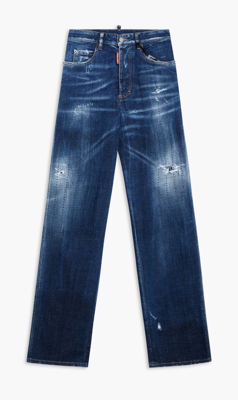 

Dsquared2 Blue Pants 5 Pockets for Women | The Deal Outlet