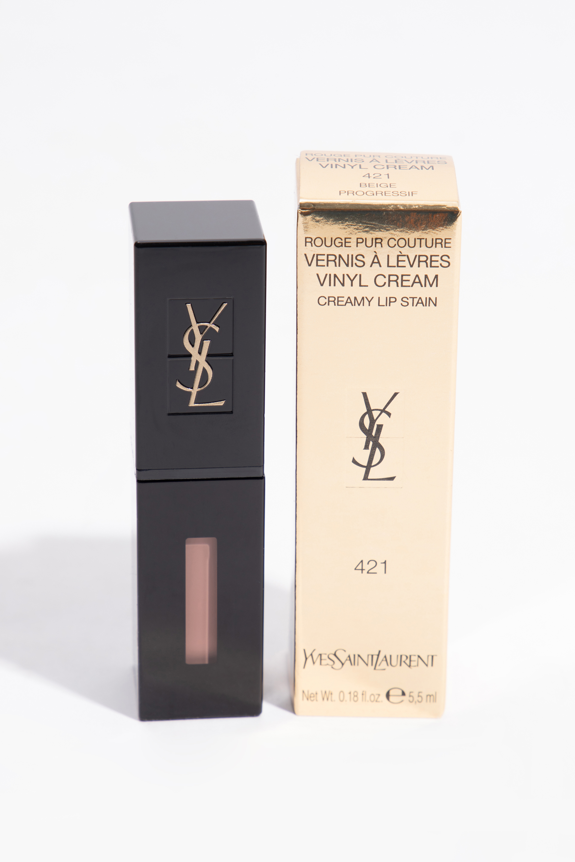 

Ysl Rouge Pur Couture Vinyl Cream Lipstick, #421 Beige Progressif
