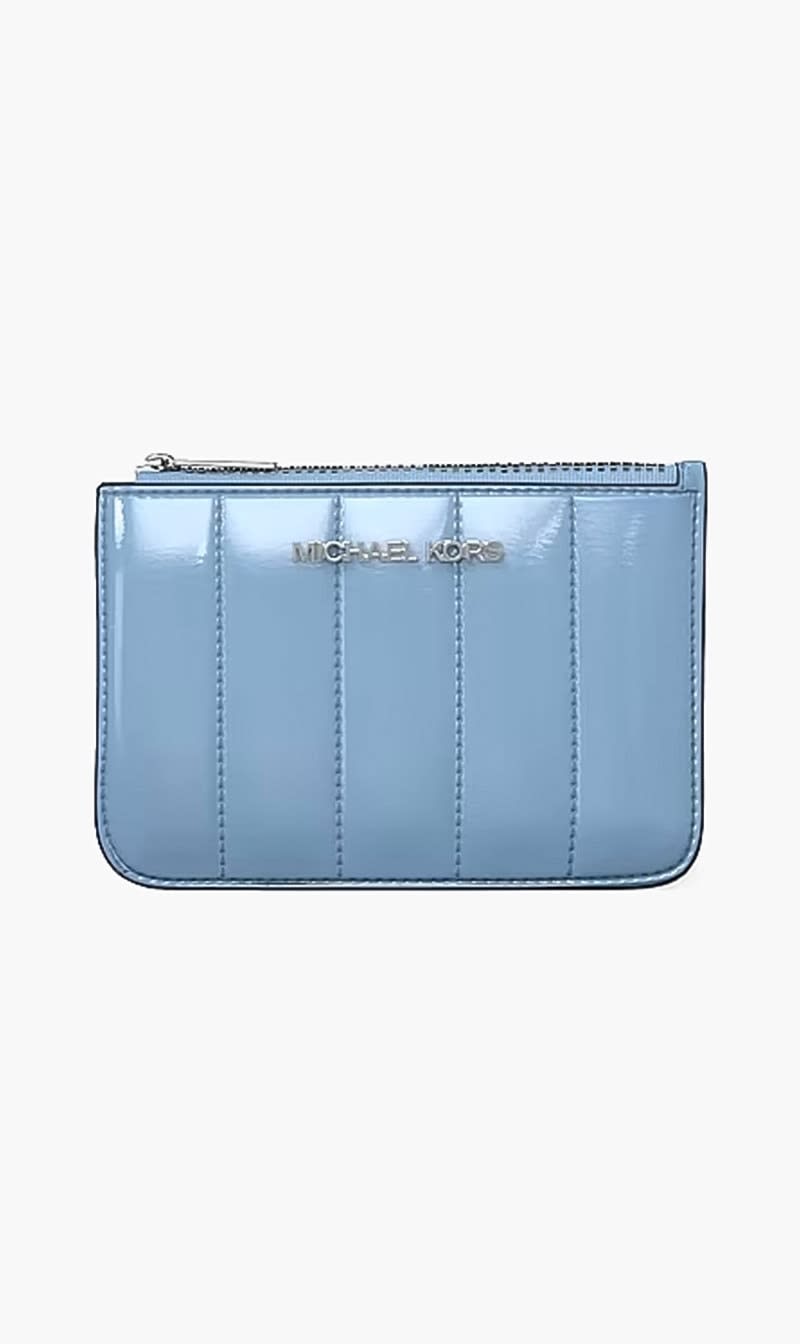 Blue Jet Set Small Patent Coin Purse for Women
