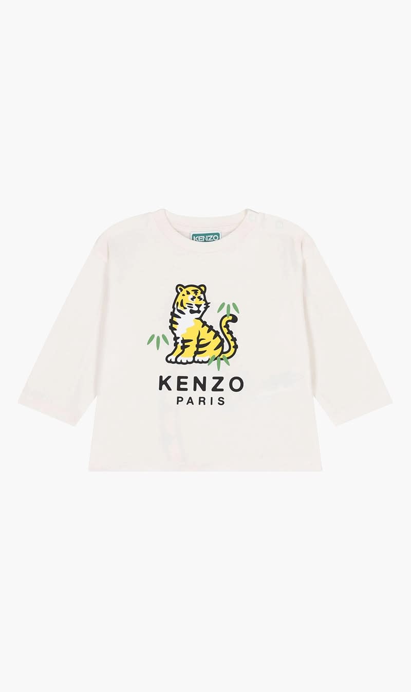 

Kenzo White Tiger Logo Long Sleeve Top | The Deal Outlet