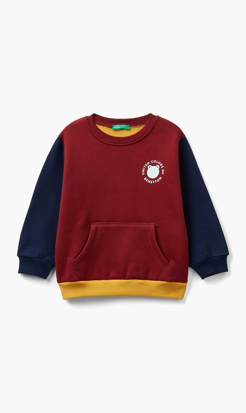 United Colors Of Benetton Multi-color Warm Kangaroo Pocket Sweatshirt for Boys