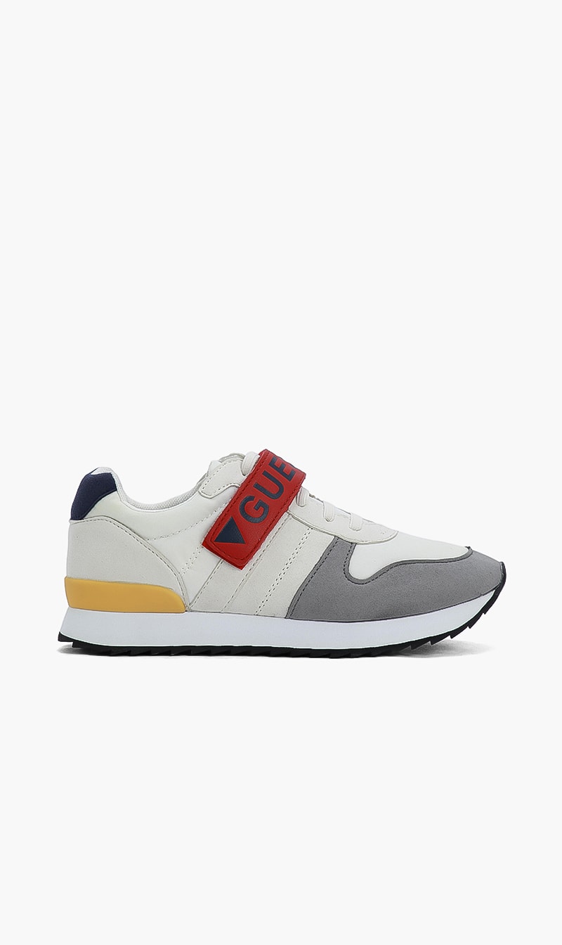 

Logo Velcro Strap Sneakers, White