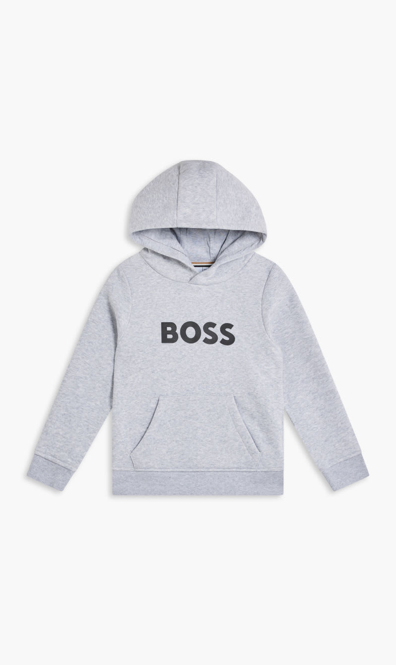 

Hugo Boss Grey Hoodie Logo for Boys | The Deal Outlet