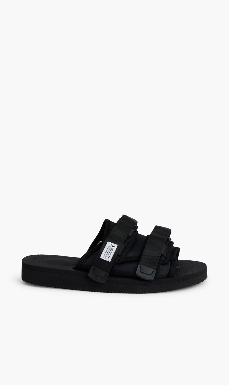 

Suicoke Black Moto-cab Padded Slides for Men | The Deal Outlet