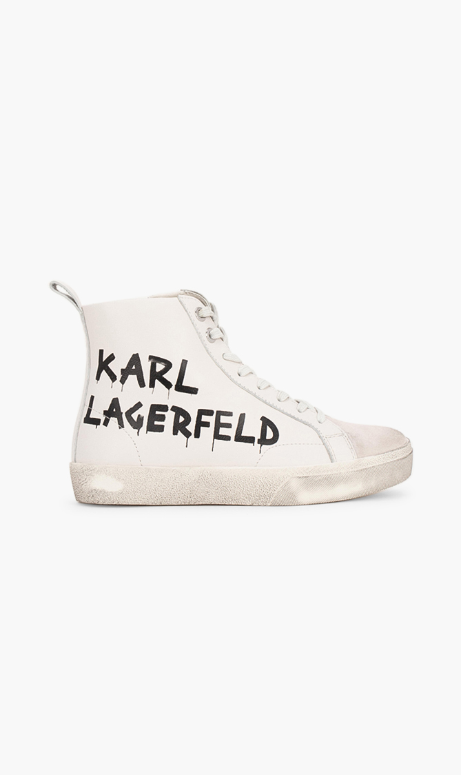 

Karl Lagerfeld Skool Brush Logo High Sneakers
