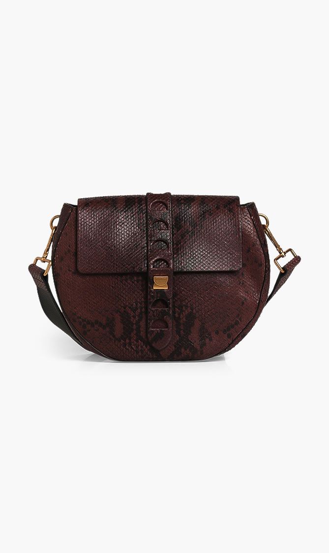 

COCCINELLE Leather Snake Skin Crossbody Bag