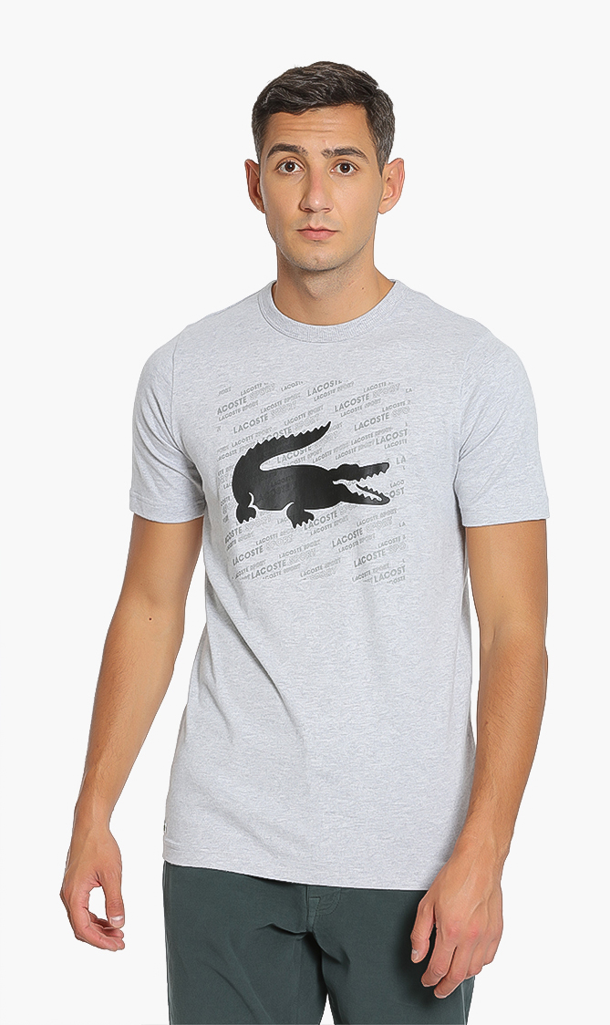 

Lacoste Sport Reflective Crocodile Print T-shirt