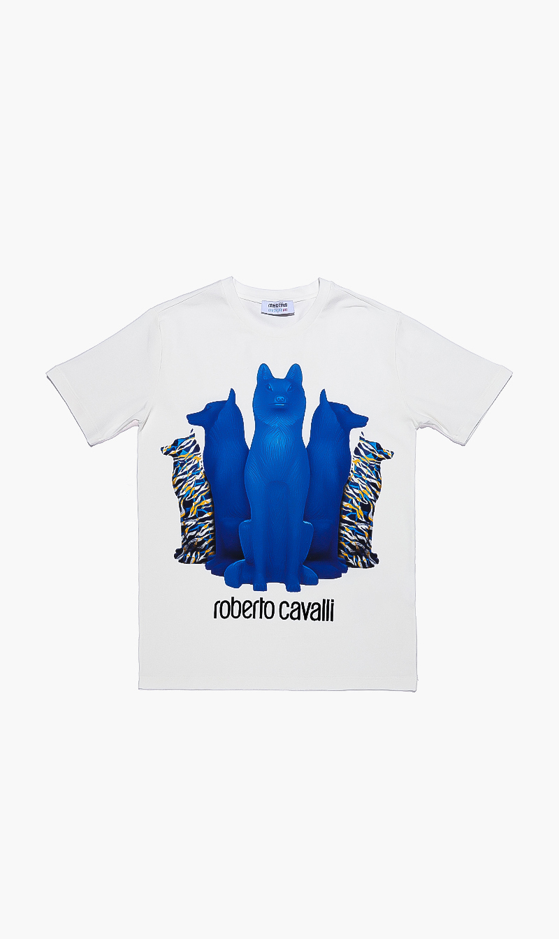 

Roberto Cavalli Wolf And Tiger Twiga Print T-shirt