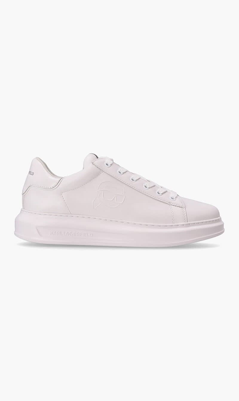 White Karl Lagerfeld Black Kapri Outline Sneakers for Men
