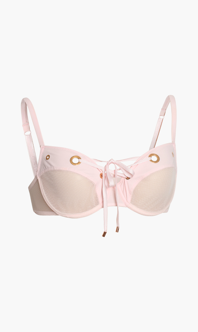 

Chantelle Pink Ivresse Mesh Underwire Bra for Women | The Deal Outlet