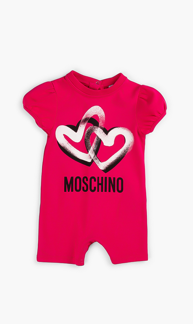 

Moschino Heart Print Onesies Set