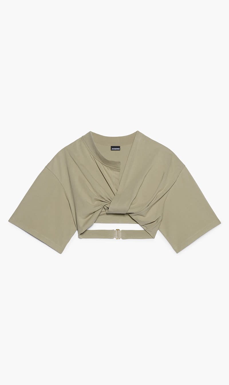

Jacquemus Green Cropped Top for Women | The Deal Outlet