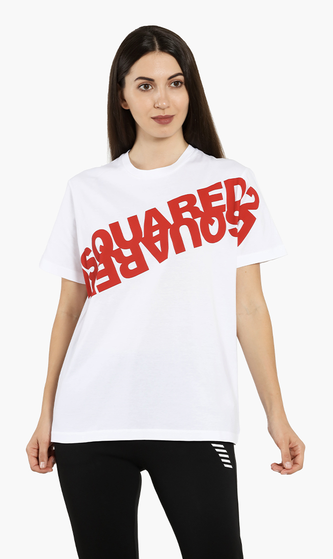 

Dsquared2 Logo Graphic Smoke Fit T-shirt