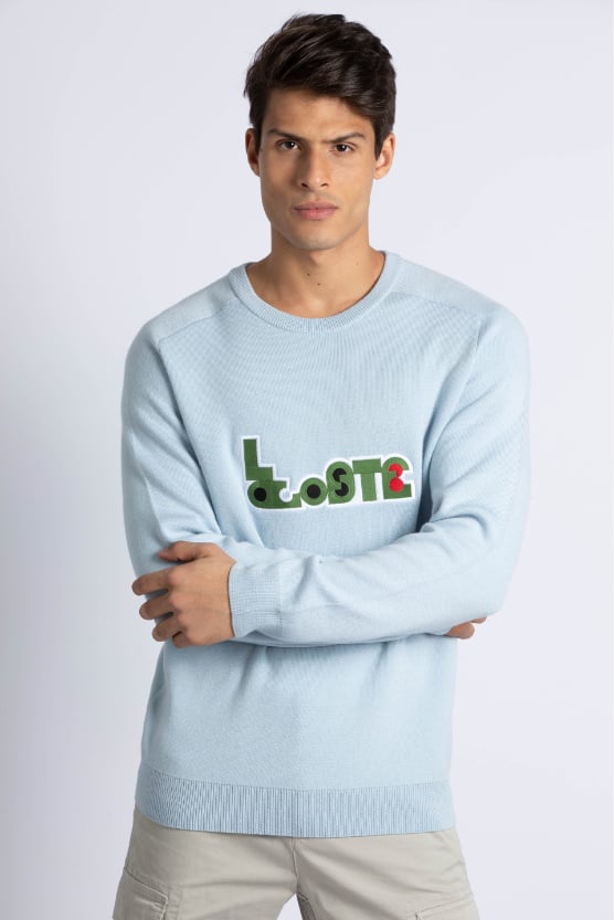 

Lacoste Embroidered Round Neck Pulloverâ