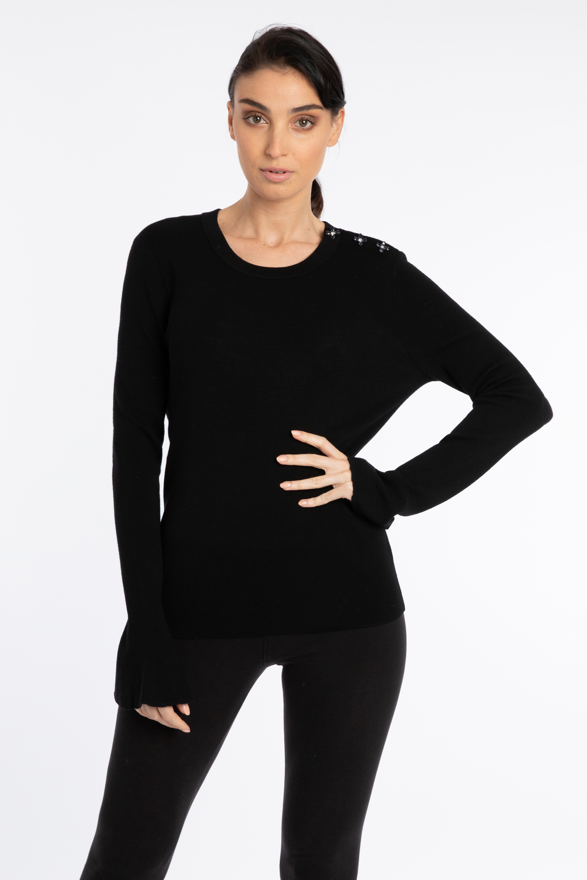 

Tory Burch Bijoux Button Sweater