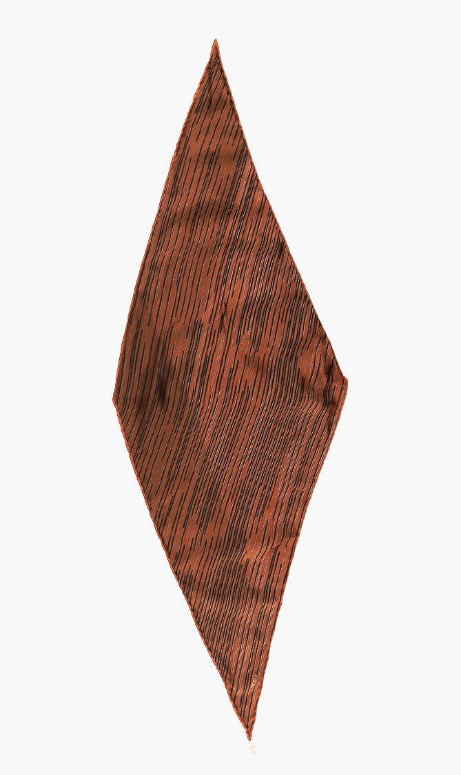 

Stripe Neck Scarf, Brown