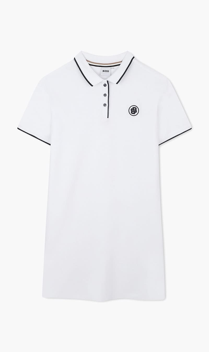 

Boss White Double B Polo Dress for Girls | The Deal Outlet