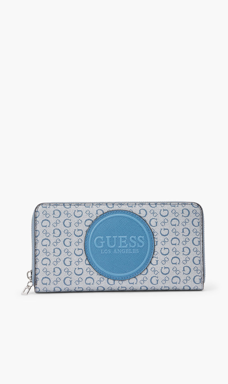 

Guess Blue Rothenberg Slg Medium Zip Arnd for Women | The Deal Outlet