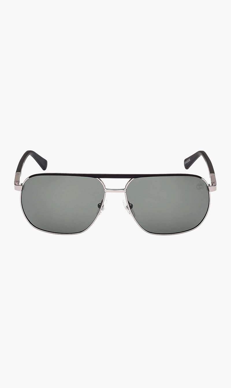 Timberland Grey Pilot Full Rim Sunglasses for Men
