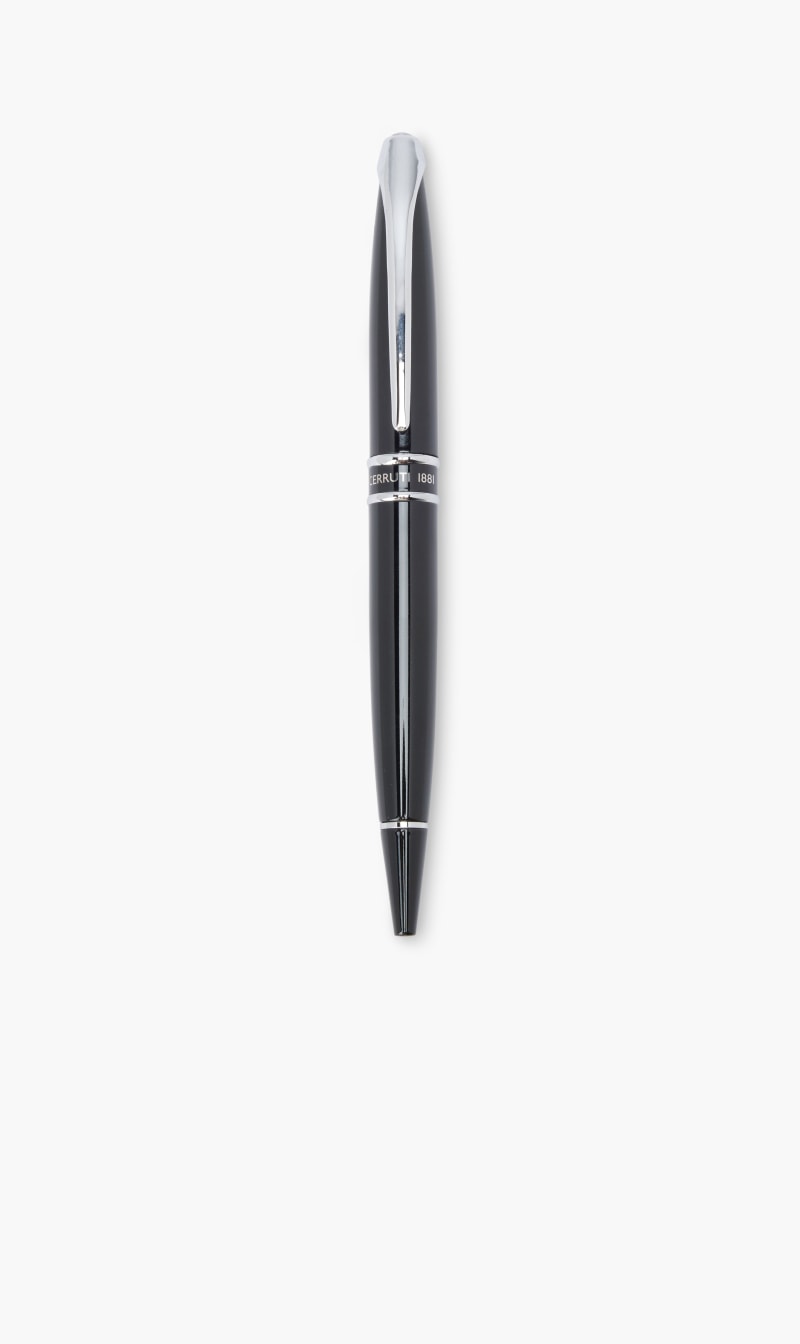 

Cerruti Black Cut 1881 Ball Pen Silver Clip | The Deal Outlet