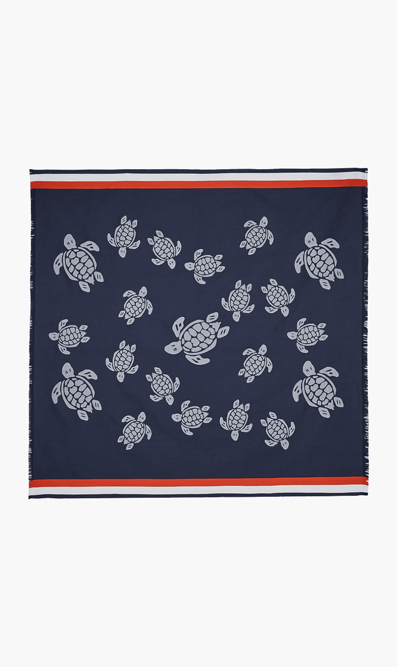 

Vilebrequin Blue Seabreez A2224 Hs24 Graphic Towel Bleu Marine | The Deal Outlet