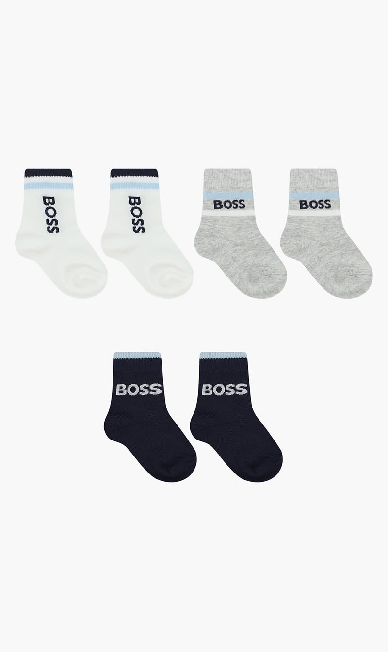 

Hugo Boss Blue Logo Socks for Boys | The Deal Outlet