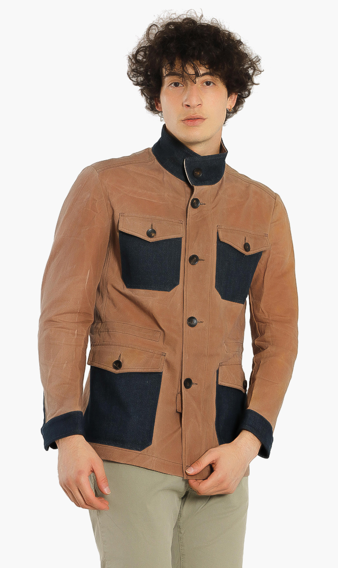 

JACOB COHEN Contrasting Denim Jacket