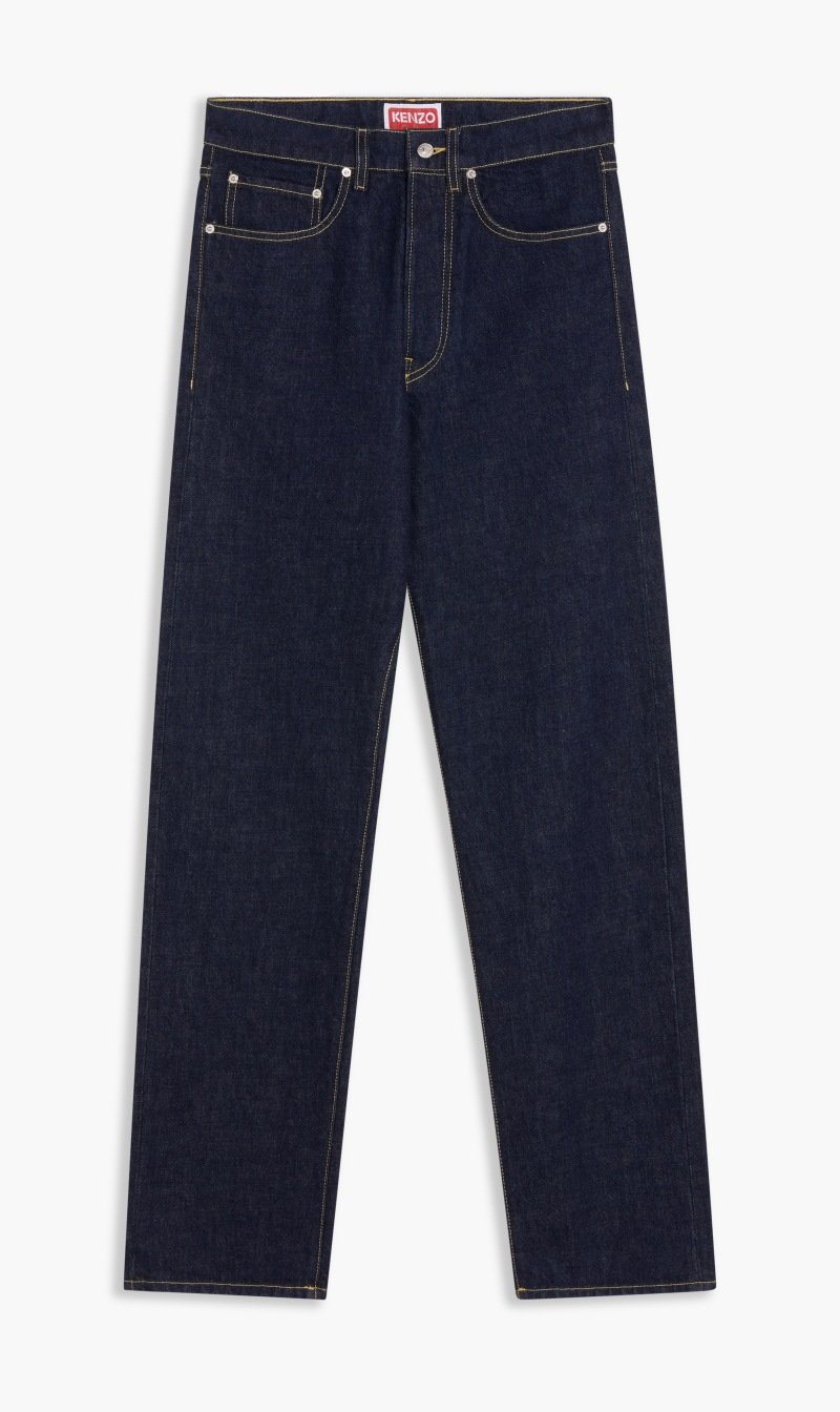 

Kenzo Blue Straight Fit Jeans for Men | The Deal Outlet