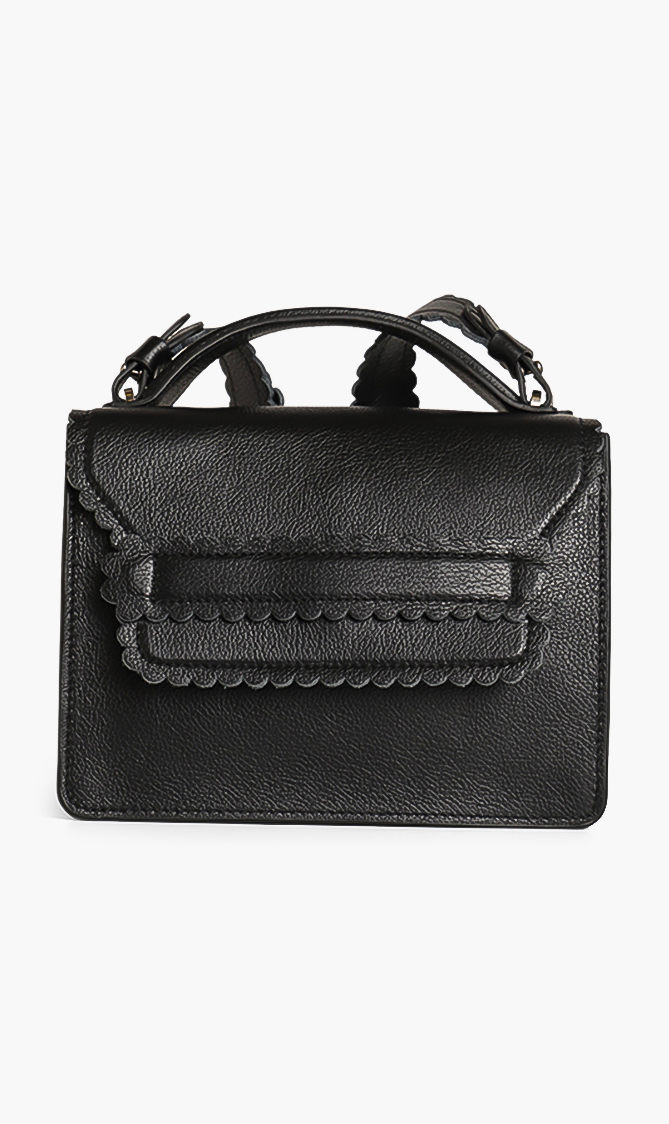 

COCCINELLE Flap Leather Crossbody Bag