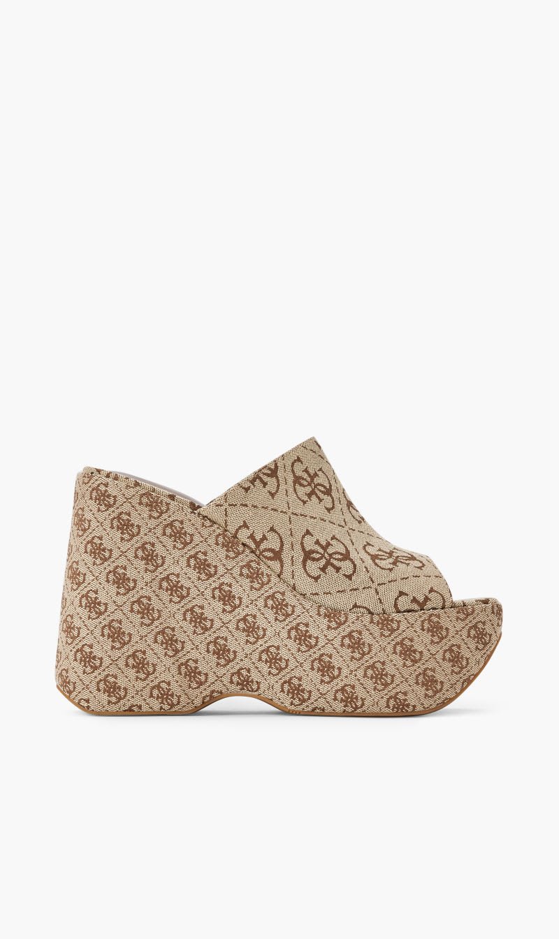 

Guess Brown Angeline Sandals for Women | The Deal Outlet