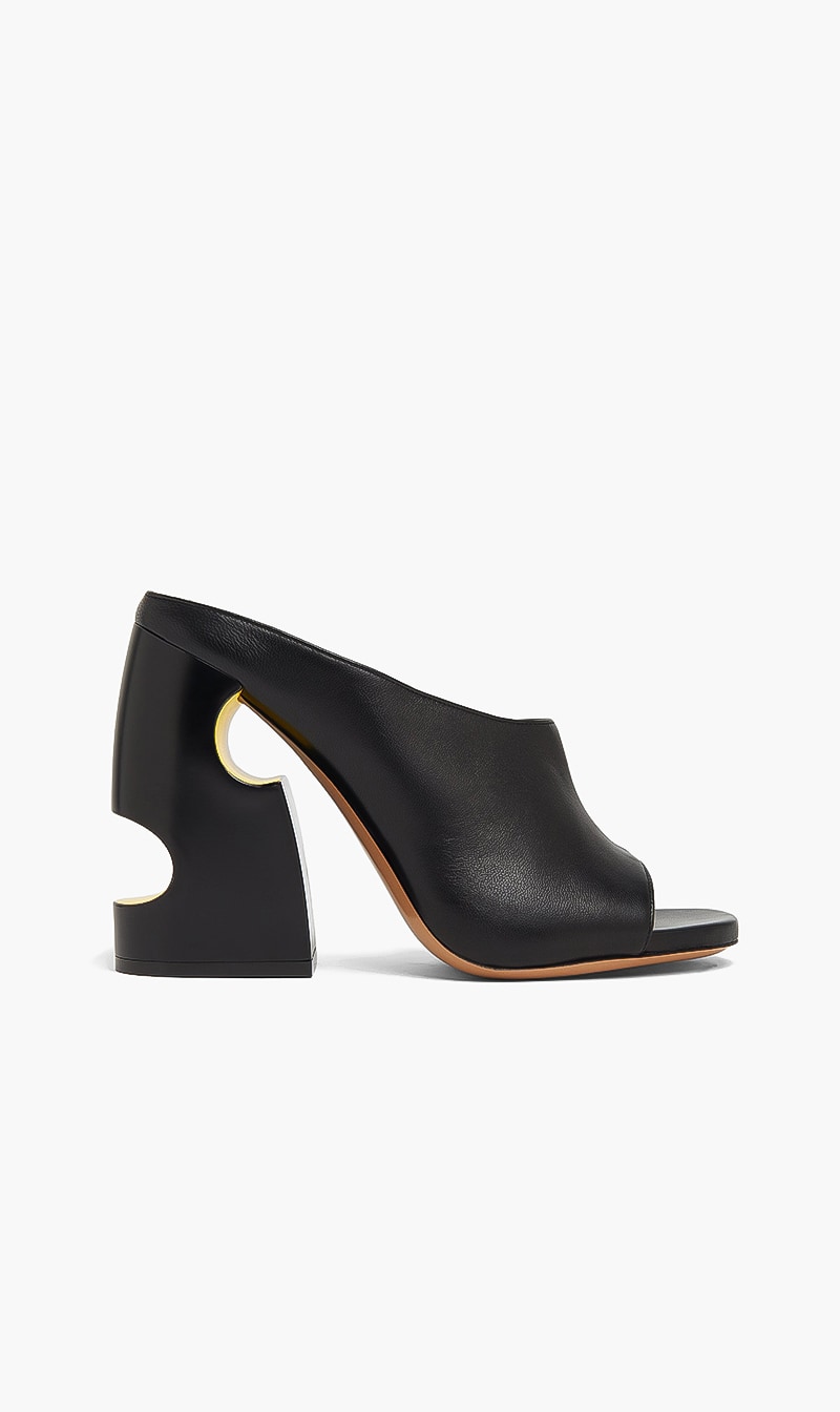 

Off-white Black Pop Bulky Nappa Thong Mule for Women | The Deal Outlet